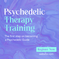 Psychedelic Therapy Training Linkedin Post Design