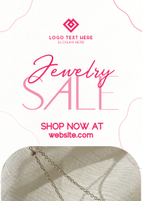 Clean Minimalist Jewelry Sale Poster