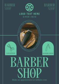 Rustic Barber Shop Poster