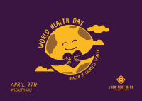 Health Day Earth Postcard