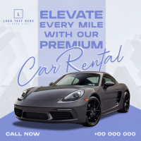 Modern Premium Car Rental Instagram Post