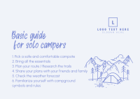 Guide for Solo Campers Postcard