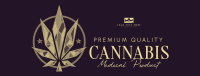 Abstract Cannabis Leaf Facebook Cover