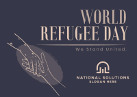 We Celebrate all Refugees Postcard