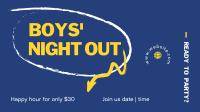 Boy's Night Out Facebook Event Cover