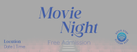 Movie Night Cinema Facebook Cover Image Preview