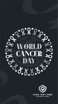 Cancer Day Ribbon Facebook Story