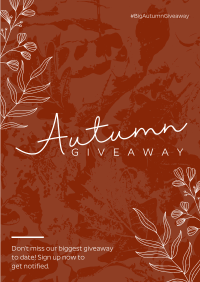 Leafy Autumn Grunge Flyer