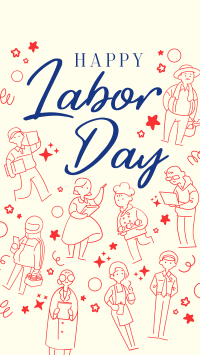 Labor Day  celebration Instagram Story Design