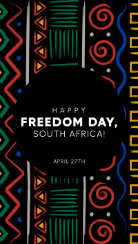 Freedom Day Patterns Facebook Story