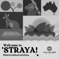 Modern Australia Day  Instagram Post Design