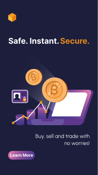 Secure Cryptocurrency Exchange Instagram Story