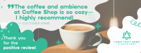 Quirky Cafe Testimonial Facebook Cover