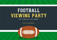 Football Viewing Party Postcard