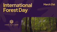 Forest Day Greeting YouTube Video Design