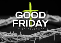 Easter Good Friday Postcard Design