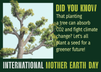 Earth Day Tree Planting Postcard