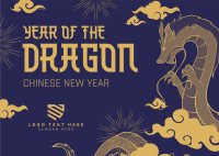 Chinese Dragon Zodiac Postcard