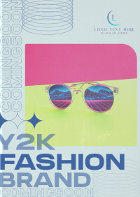 Y2K Fashion Brand Coming Soon Poster