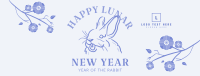Ink Lunar Rabbit Facebook Cover