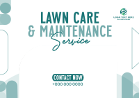 Lawn Care Services Postcard