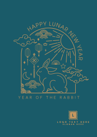 Lunar Rabbit Poster