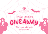 Spooktacular Giveaway Promo Postcard