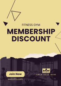 Fitness Membership Discount Flyer