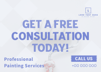 Painting Service Consultation Postcard