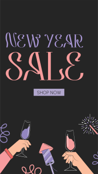 New Year Celebration Sale Instagram Story