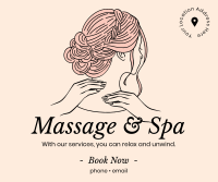 Cosmetics Spa Massage Facebook Post