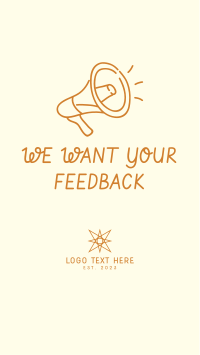 Feedback Megaphone Instagram Story