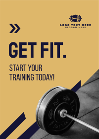 Get Fit Weight Lifting  Flyer