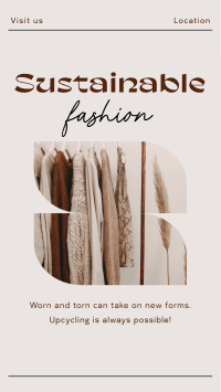 Elegant Minimalist Sustainable Fashion Instagram Reel Image Preview