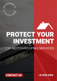 Top-Notch Roofing Services Flyer