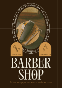 Rustic Barber Shop Poster