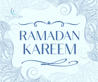 Ornamental Ramadan Greeting Facebook Post