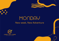 Monday Adventure Postcard