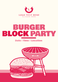 Burger Grill Party Poster