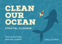 Clean The Ocean Postcard