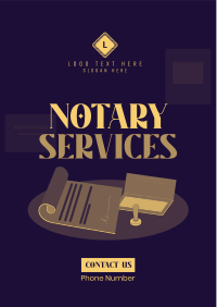 Notary Paper Flyer Design