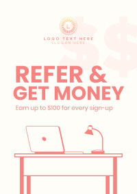 Refer And Get Money Flyer