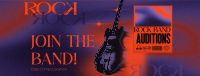 Modern Rock Auditions Facebook Cover Design