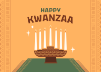 Kwanzaa Candle Postcard