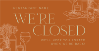 Luxurious Closed Restaurant Facebook Ad