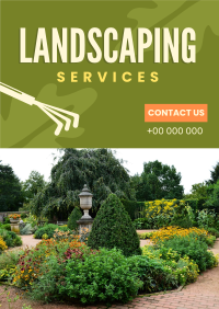 Landscaping Shears Poster Design