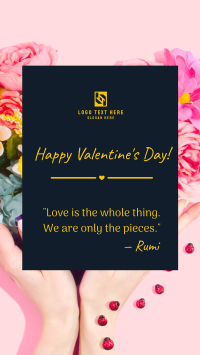 Valentines Quote Facebook Story Design