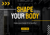 Shape Your Body Postcard