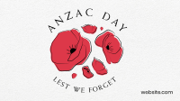 Anzac Day Minimalist Zoom Background