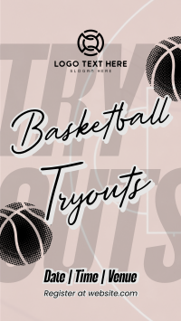 Basketball Game Tryouts Instagram Story